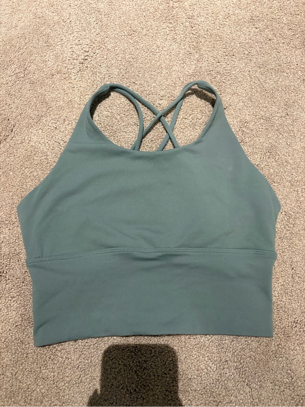 3 for $15 Green High-Neck Strappy sports bra size small